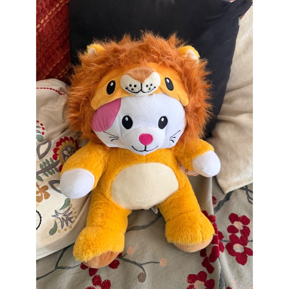 NWT 15" Disguimals Whiskers the Cat in Lion Costume Peek a Boo Plush CUTE
